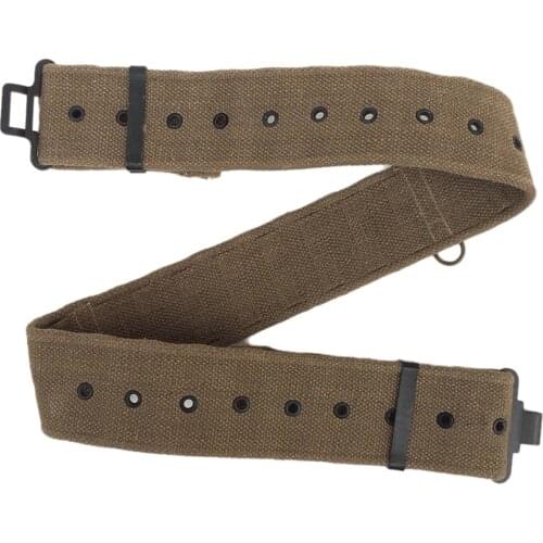 Outdoor WW2 UK British Army Belt Military Gear Canvas Flexible Safe Belts Khaki