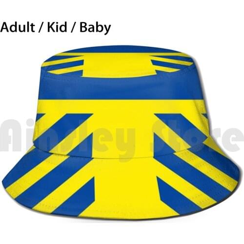 Leeds Home Bucket Hat Adult kid baby Beach Sun Hats Leeds United Lupeacocks Dirty Whites Yorkie Blue Yellow