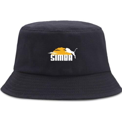 Cartoon Animal Lion Hip Hop Fishermans Hats Sunscreen Beach Bucket Hat Unisex Cotton Panama Caps Foldable Fashion Fishing Cap