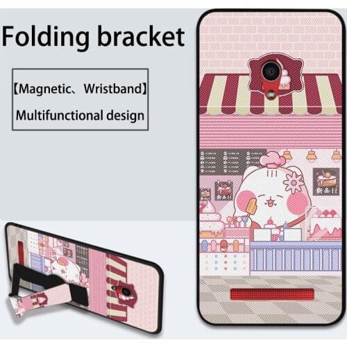 Luxury Wrist Strap Case For Asus Zenfone Max Pro M2 ZB631KL ZB633KL Magnetic Bracket Holder Cover For Asus 5Z ZE620KL ZS620KL