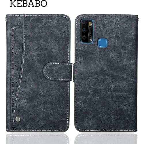 Luxury Wallet Infinix Smart 4 Plus Case 6.82" Vintage Leather Protective Flip Case For Infinix Smart 4 Plus Cover Phone Bag