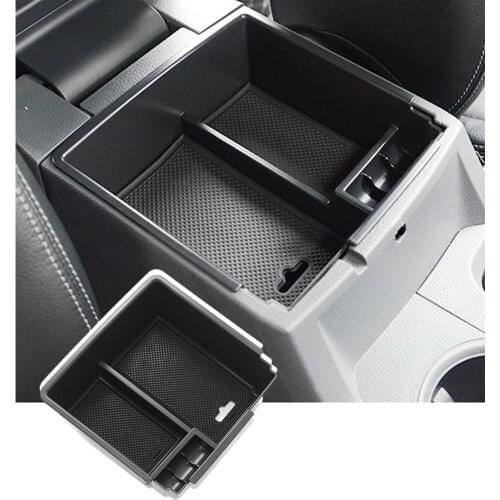 RUIYA For Ford Ranger 2015 2016 2017 2018 Car Armrest Box Storage Central Control Container Auto Interior Organize Accessories
