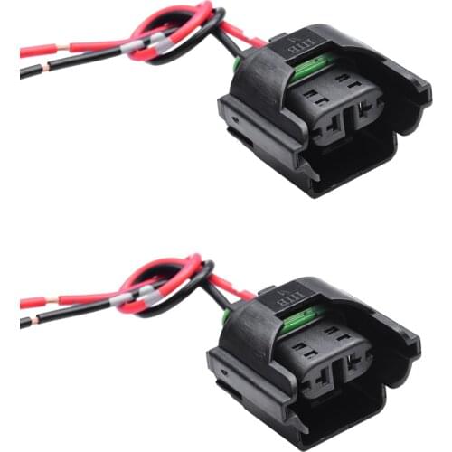 YUNPICAR H11 H8 H9 881 880 Headlamp Bulb Female Plug Adapter Wiring Harness Connector Wire Sockets for Volkswagen Headlight 2PCS