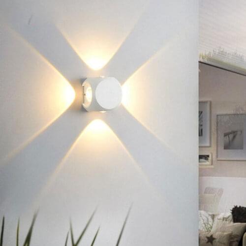 Modern LED Wall Lamp Garden Wall Light Balcony Light Fixture IP65 Outdoor Waterproof Indoor Decoration Corridor Lighting 6W/12W