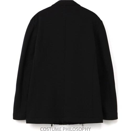 Dark black zipper stitching suit original design custom coat S-6XL! The high quality A plus-size mens coat