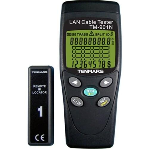 TENMARS TM-901N Detects Opens, Shorts, Miswires and Split Pairs on the Twisted Pair Cabling on the LAN Cable.Measures Length
