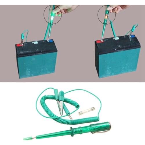 Car Voltage Circuit Tester Pen System Car Auto Lamp Voltage Testing Pen Detector Probe Test Light DC 6V/12V/24V Car Test Tool