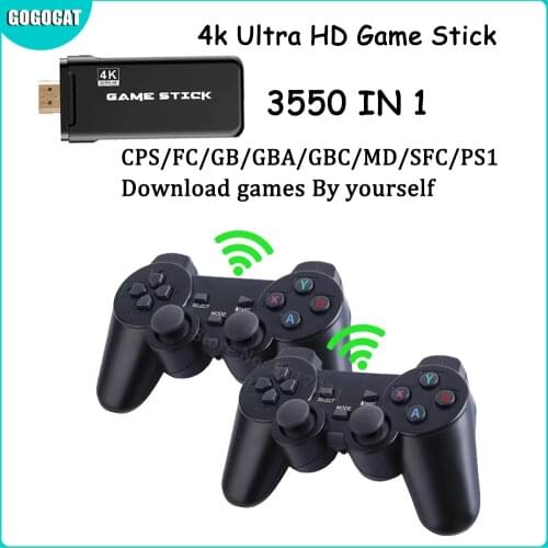 USB Wireless 3D Mini Arcade Video Game Console For Sega 3550 Classic Game 64 Bit Mini Retro Controller HDMI Output Dual Players