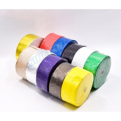 High Quality Fiberglass Heat Shield Motorcycle Exhaust Header Pipe Heat Wrap Tape Thermal Protection Exhaust Pipe