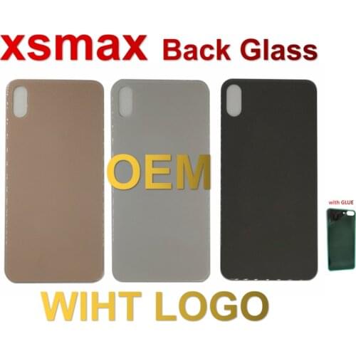 For iPhone XS MAX Back Glass Battery Cover Rear Door Housing Case For Apple iPhone XS Back Panel Cover With Camera Lens