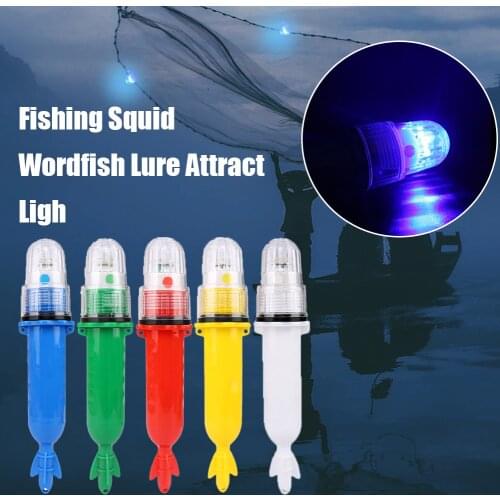 1Pc 27cm Electronic Flash Signal Light Deep Water Fishing Squid Wordfish Lure Attract Light Lamp Waterproof Bulb Fishing Tool