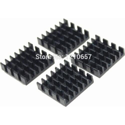 200 pieces LOT Aluminium Adhesive Back Heatsink Cooler For RAM Memory Chipset VGA Cooling 18*17*5mm