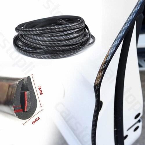 50% Hot Sales!!! 5m Universal Car Door Edge U Shape Anti-scratch Trim Strip Protector Sticker