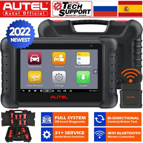 Autel MaxiPRO MP808BT Diagnostic Tool, OE-level 20+ Service ABS Auto Bleed OBD2 Car Scanner OBD OBDII Active Test Key Coding