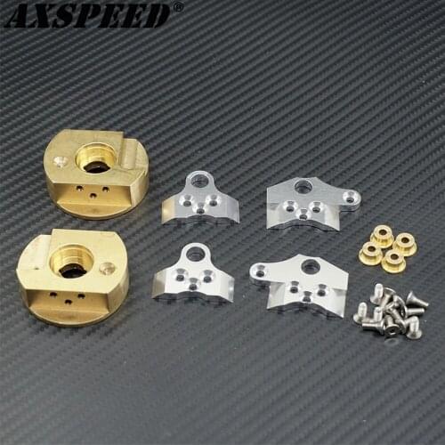 AXSPEED Brass Counterweight 225g/pair RC Car Internal Balance Weight for 1:10 Wraith 90018 RC Crawler Car Upgrade Parts