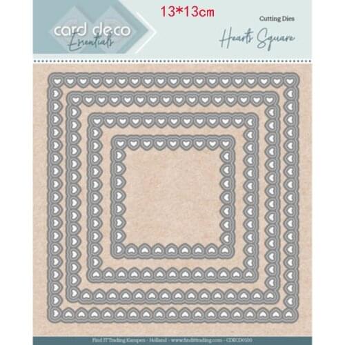 CH 2021 New Arrival Square Metal Cutting Dies 3D DIY Scrapbooking Carbon Sharp Craft Die Photo Invitation Cards Decoration