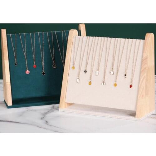Wooden Bracelet Jewelry Display Stand Holder Rack Hanger for Earrings Bangle Necklace Stand Storage Jewelry Organizer Showcase