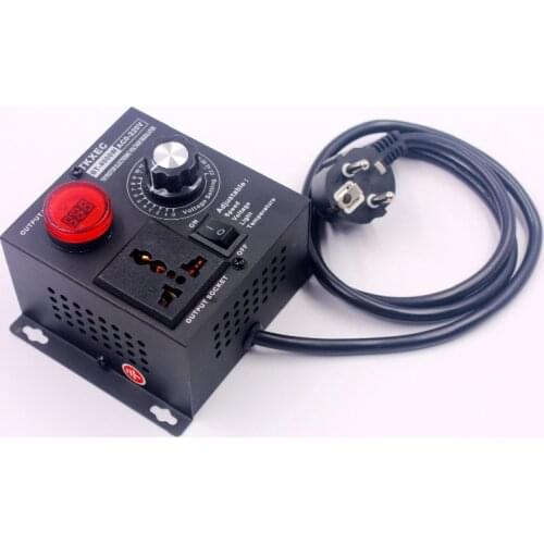 Voltage Display AC 220V 4000W SCR Electronic Voltage Regulator Electric tool Motor Speed Controller Adjustable