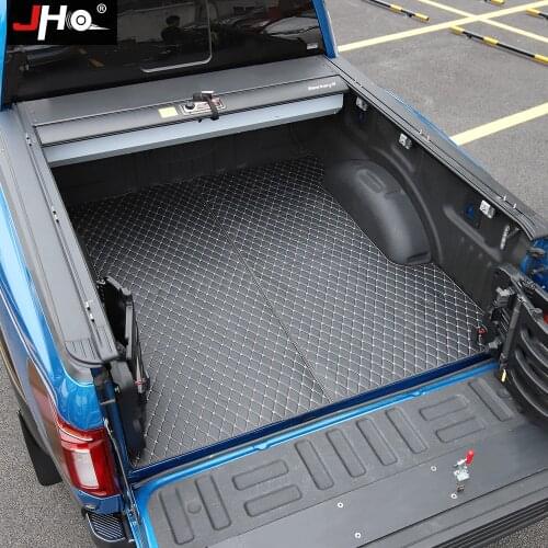 JHO Car Accessories Tonneau Bed Cargo Liner Protector Cover Mat For Ford F150 RAPTOR 2015-2020 2019 2018 2017 16 4-Door Crew Cab