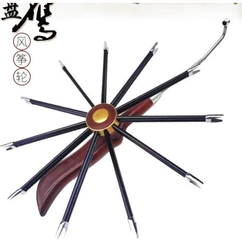 Kite Roulette Eagle Kite Professional Kite Reel Wheel Adult High-end 3K High Carbon Double Rod Plate Eagle Wheel Aluminum Alloy