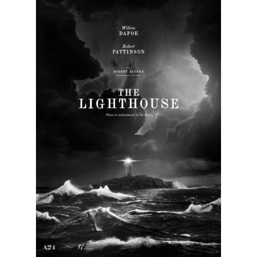 The Lighthouse Robert Eggers Willem Dafoe Film Silk Fabric Wall Poster Art Decor Sticker Bright