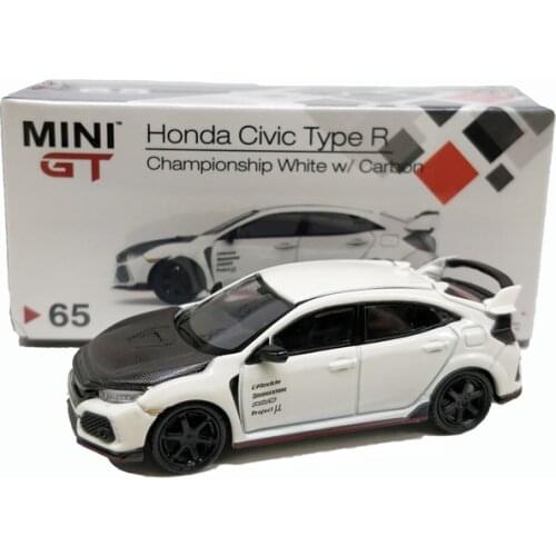 MINI GT 1:64 HON DA Civic TYPE R alloy toy car toys for children diecast model car Birthday gift
