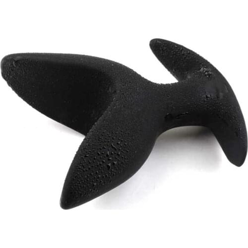 Unisex Soft Silicone Waterproof V Shape Butt Anal Plug Dildo Prostate Massager Sex Toy V Shape Design