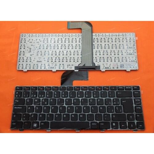 New SP Spanish Teclado Keyboard For Dell Inspiron N4110 M4110 N4050 M4040 N5050 M5050 M5040 N5040 N411Z Laptop Black Frame Black
