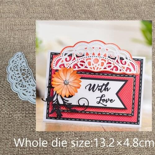 New Design Craft Metal Cutting Die cut dies 3pcs lace semicircle card scrapbook Album Paper Card Craft Embossing die cuts