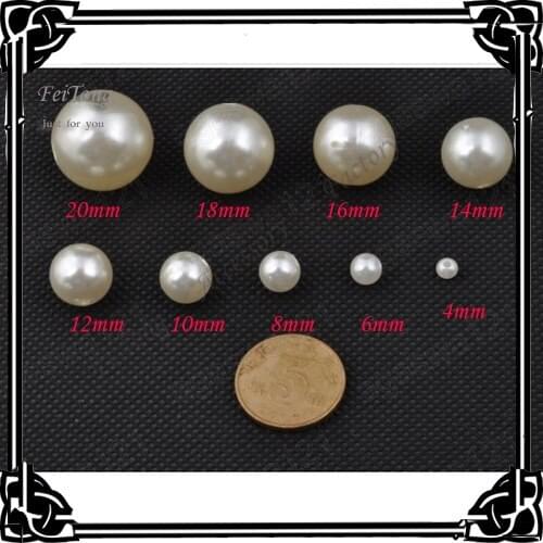 Wholesale DIY Plastic Pearls with hole Various specifications