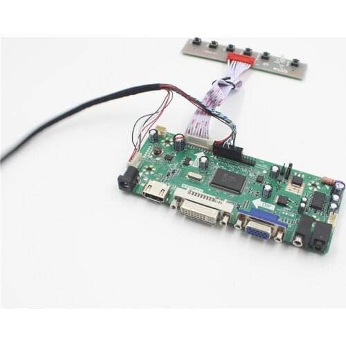 DVI VGA AUDIO LCD Controller Board for PQ101WX01 1280x800 LCD screen LED panel Driver board HDMI-compatible Free shipping diy