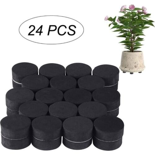 24Pcs Flower Plant Pot Feet Risers Natural Rubber Pot Mat Invisible Plant Pots Risers Pad Flower Pot Feet