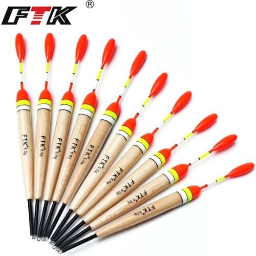 FTK Barguzinsky Fir 10Pcs/Lot Fishing Float Length 17-20cm Float Weight 2g-5g For Carp Fishing