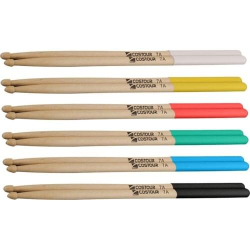1Pair 7A/5A Durable Drumsticks Silicone Lightweight Drum Sticks Anti-slip Drop-shaped Triangle Skull For Drum Musical Instrument