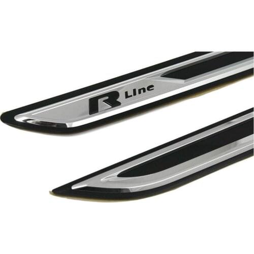 R-LINE Fender Badge For VW PASSAT ABS Plastic Nickel and Black Color B6-B7-B8-CC Compatible Quality Durable Turkish Spare Parts