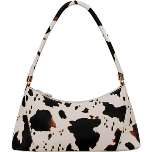 Retro Totes bags Cow Pattern Bag Fashion Women Handbags Shoulder Bag Designer Ladies Vintage Street Clutch Hand Bags