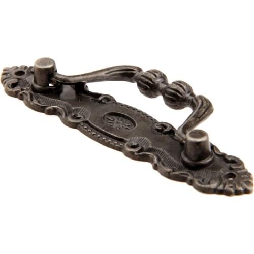 1pc Pull Handle Iron Knob Vintage Cabinet Door Knobs Cupboard Drawer Wardrobe 103x20mm Antique Bronze Furniture Hardware