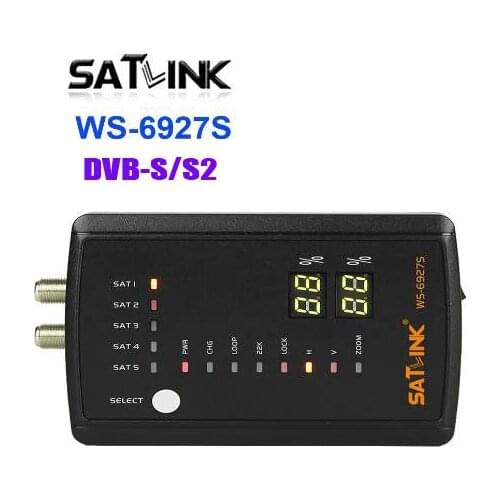 SATLINK WS-6927S DVB-S S2 Digital Signal Meter Finder MPEG-2 MPEG4 Satellite Finder replace satlink ws6933