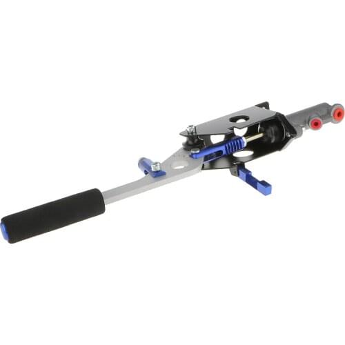 Universal Auto Black Horizontal Hydraulic Handbrake, Racing Parking Emergency Hand Brake Lever (Blue)