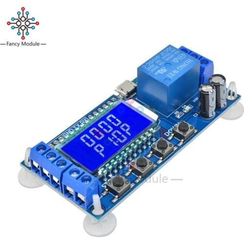 XY-LJ02 Timer Relay Delay Switch Module Delay Power Off and Trigger Delay Cycle Timing Circuit Switch with LCD Digital Display