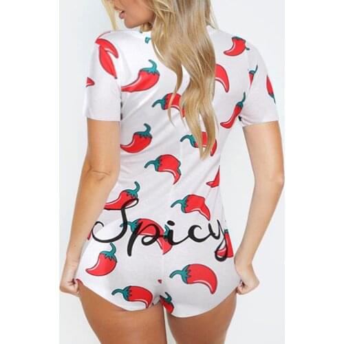 Casual Letter Print V-neck Bodysuit Women Summer Short Sleeve Jumpsuit At Home Y2K Clothes Cloud Rompers Overalls Playsuits