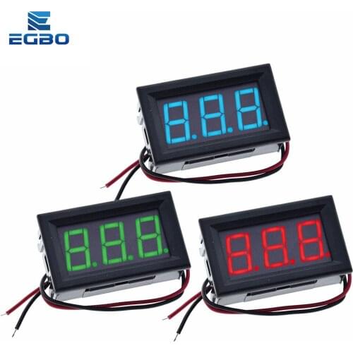 0.56 Inch Mini Red Green Blue LED Display Panel Voltage Meter Voltmeter Home Use Voltage 3 Three Digital DC 4.5V 30V 2 / 3 Wires