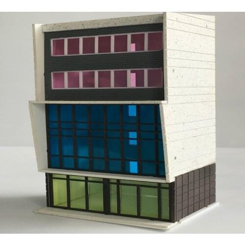 1/150 160 architectural scene abs diy model scale plastic building for hobby model maker