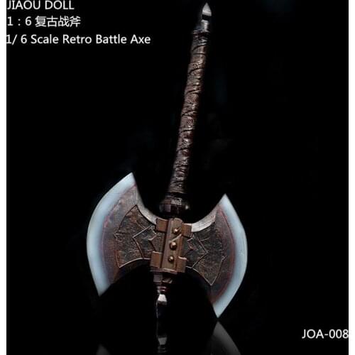 1/6 Scale Male Soldier Weapon Model Retro Battle Axe 12 Inch Action Figure Weapon Accessory Can Be Used As A Holiday Gift