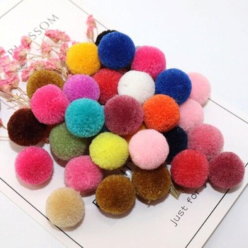 15/20/30mm 10pcs Mini Soft Pom Poms Fluffy Plush Ball Kid Toys Handmade Wedding Decor DIY Craft Supplies
