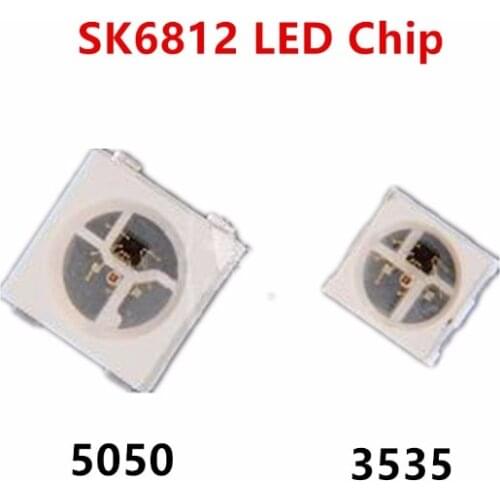 100~1000pcs ws2812 (4pins) 5050 3535 (sk6812) Individually Addressable Digital RGB Full Color LED Chip Pixels DC 5V