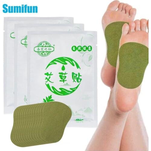 16Pcs Wormwood Detox Foot Patch Natural Herbal Plant Pad Keep Warm Remove Dampness Improve Sleep Quality Stickers Feet Massage