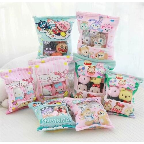 2021 A bag of rabbit & dog & hamster & cat & lawyer doll toy animation Japanese abbot Gurashi toy pillow sweet child gift