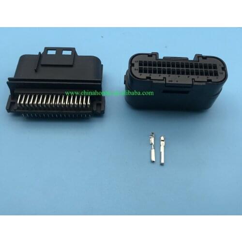 Free shipping 34 Pin 1.0mm male and female plug MX23A34XF1 MX23A34SF1 Waterproof Automotive Connector Motorbike ECU Socket