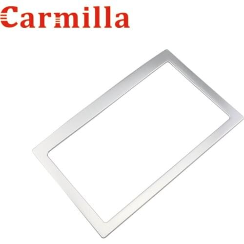 Carmilla Car Navigation Pannel Central Frame ABS Chrome Matte Cover Sticker For Kia All-New Sportage New Sportage QL KX5 2017